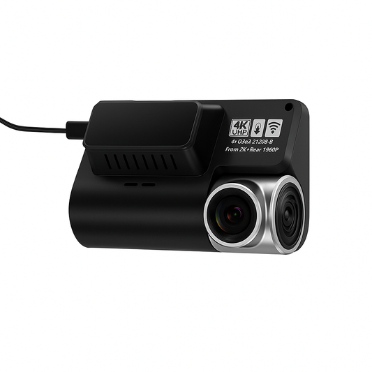 Trendtronics Car 4K Dashcam Pro with Sony STARVIS 2 IMX675 Sensor | Dual ChannelNight Vision | 5MP UHD Front (140°), 2MP FHD Rear | 3.2" LCD | Wi-Fi, Mic