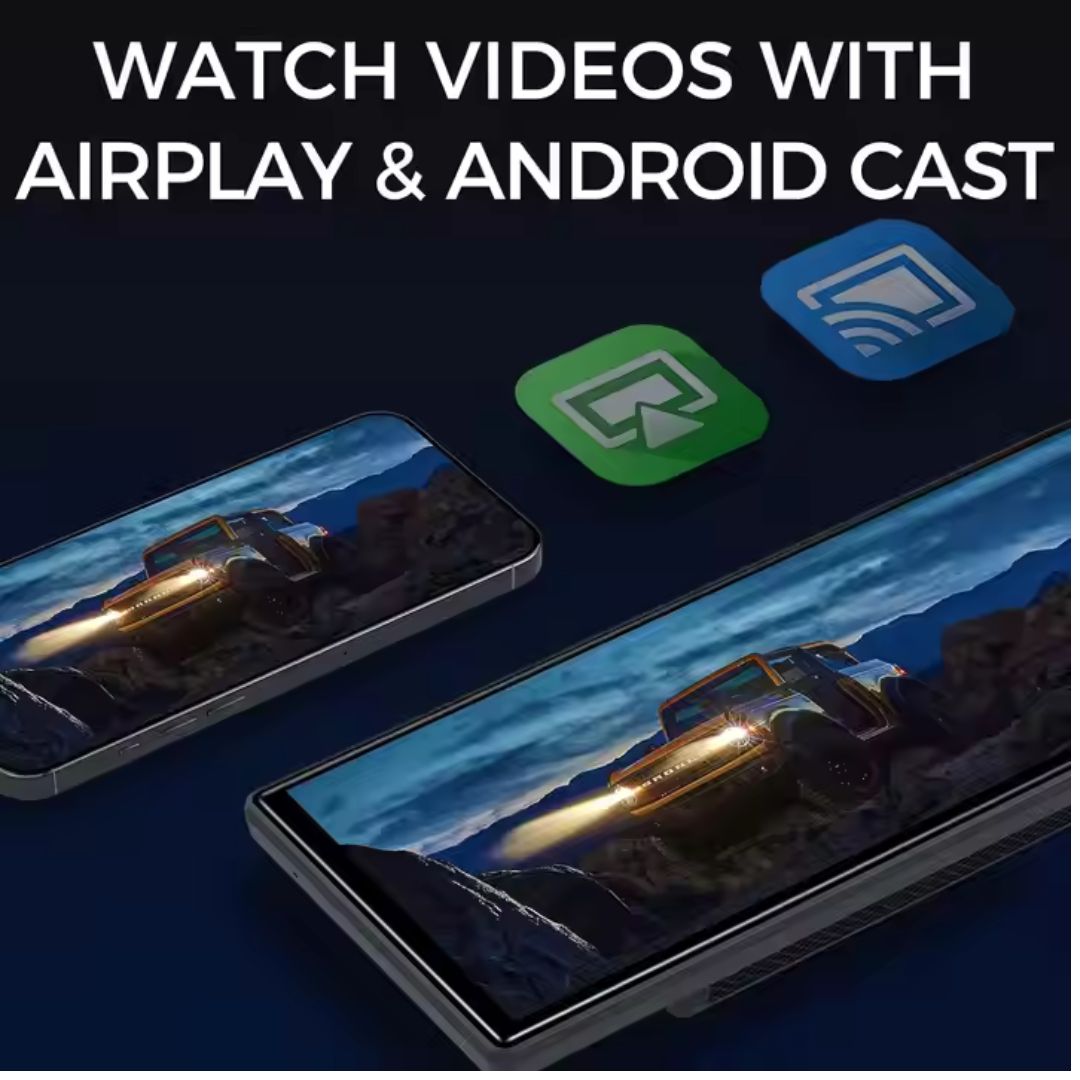 Trendtronics Portable Carplay Android Auto Screen for Car, 10.27 Inch