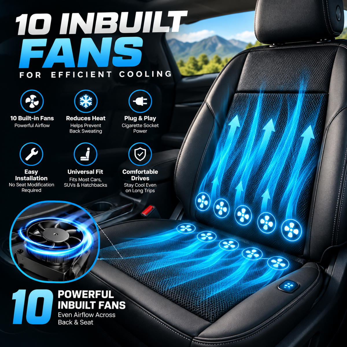 Trendtronics car ventilated/Cooling cushion