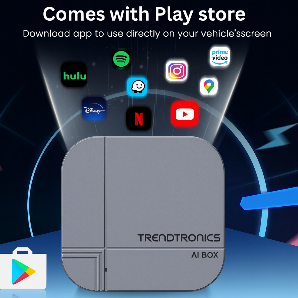 Trendtronics ai Box for cars, 4GB RAM 32GB with android 12 (1 Year warranty)