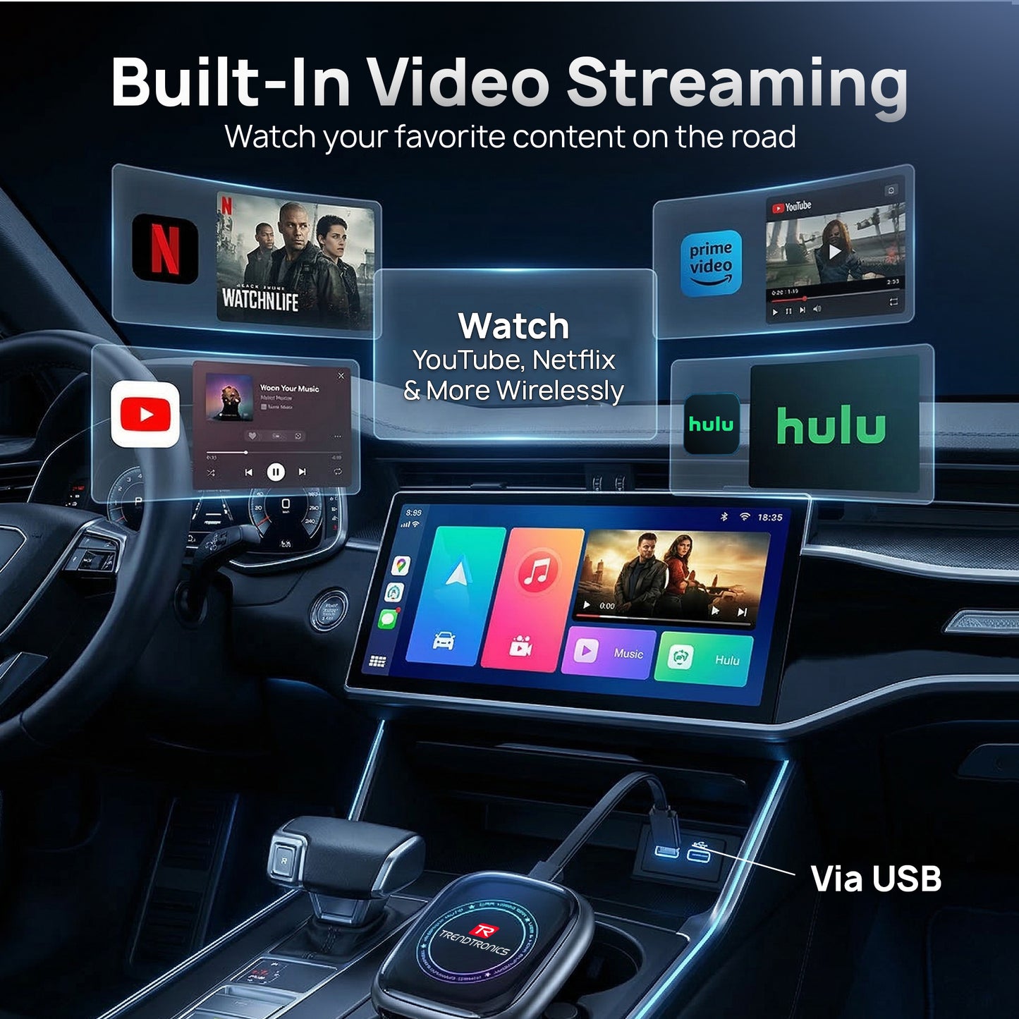 Trendtronics Android TBox for cars, 4GB RAM 32GB, Android 12